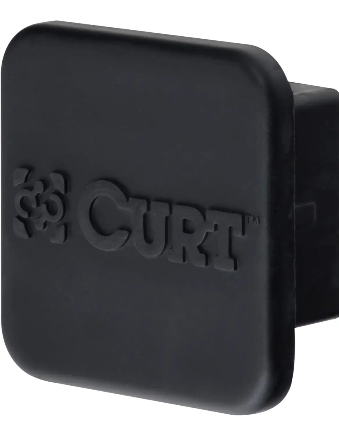 CURT 22272 Rubber Trailer Hitch Cover, Fits 2-Inch Receiver